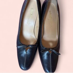 AEROSOLES Black Women's Heels with Bow Detail